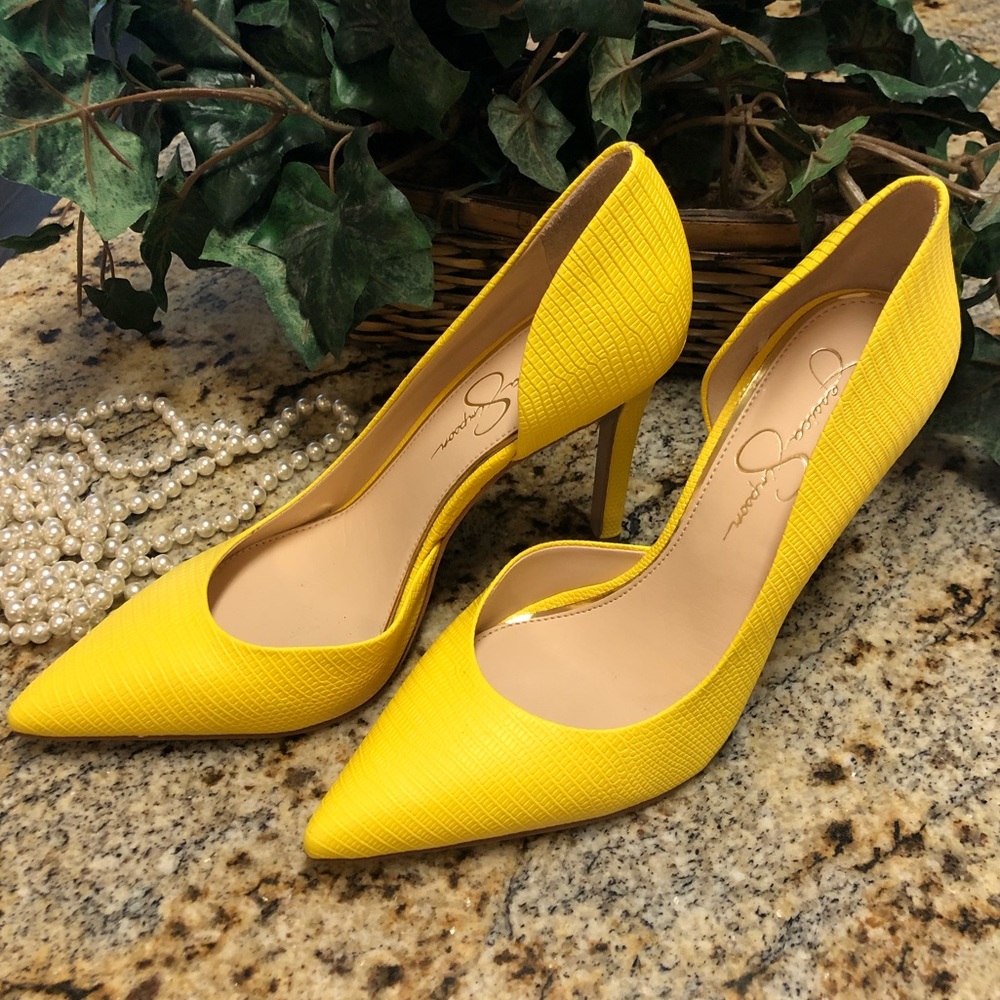 Jessica Simpson Neon Yellow Pumps